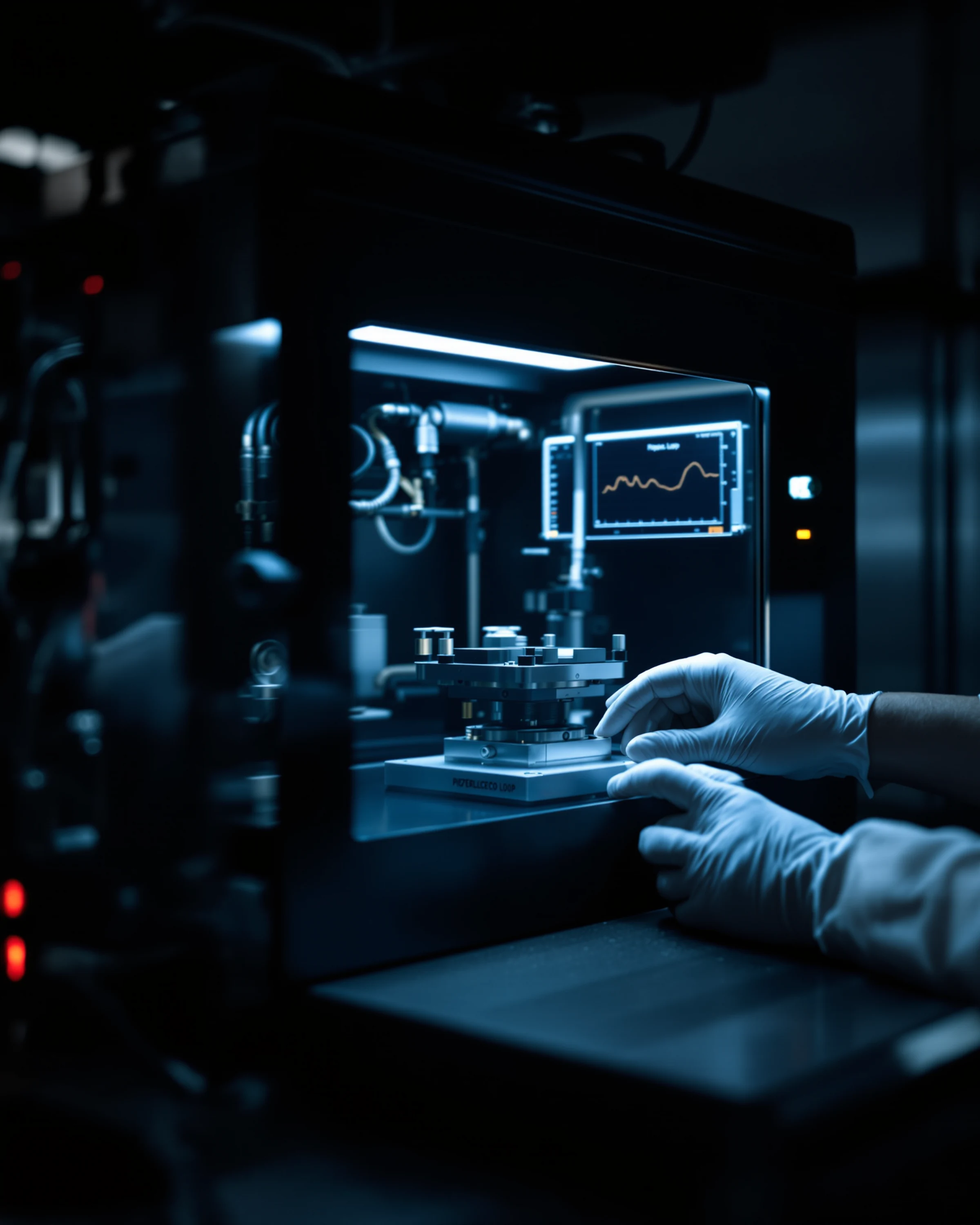 Precision test bench in aixACCT measurement lab